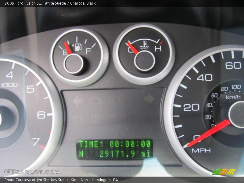 White Suede / Charcoal Black 2009 Ford Fusion SE