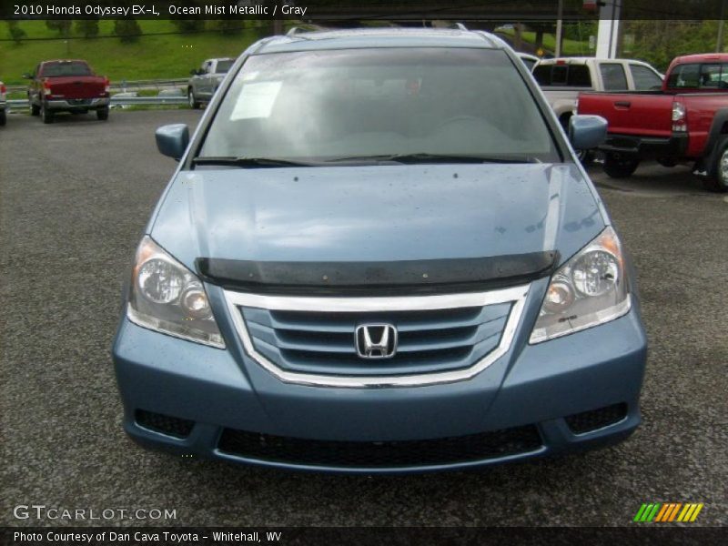 Ocean Mist Metallic / Gray 2010 Honda Odyssey EX-L