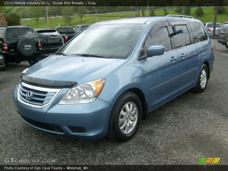 Ocean Mist Metallic / Gray 2010 Honda Odyssey EX-L