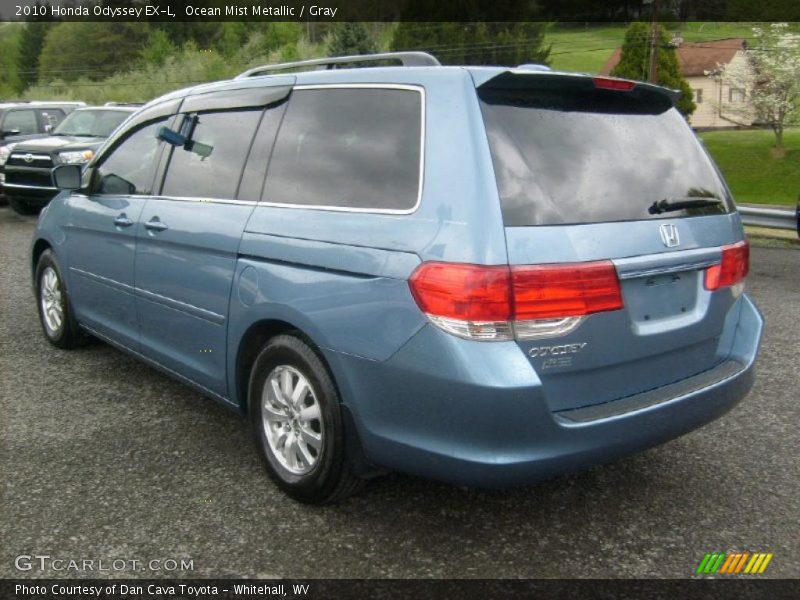 Ocean Mist Metallic / Gray 2010 Honda Odyssey EX-L