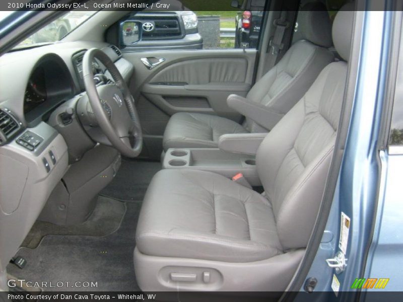 Ocean Mist Metallic / Gray 2010 Honda Odyssey EX-L