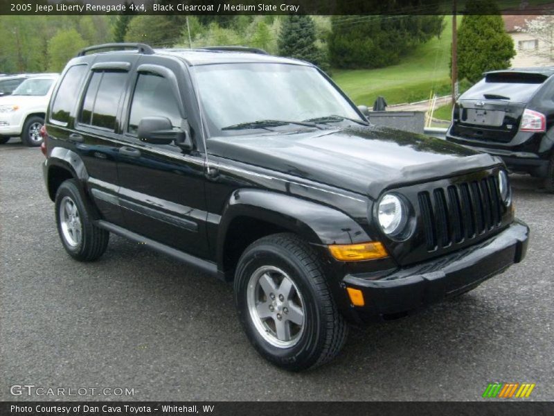 Black Clearcoat / Medium Slate Gray 2005 Jeep Liberty Renegade 4x4