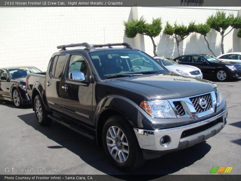 Night Armor Metallic / Graphite 2010 Nissan Frontier LE Crew Cab