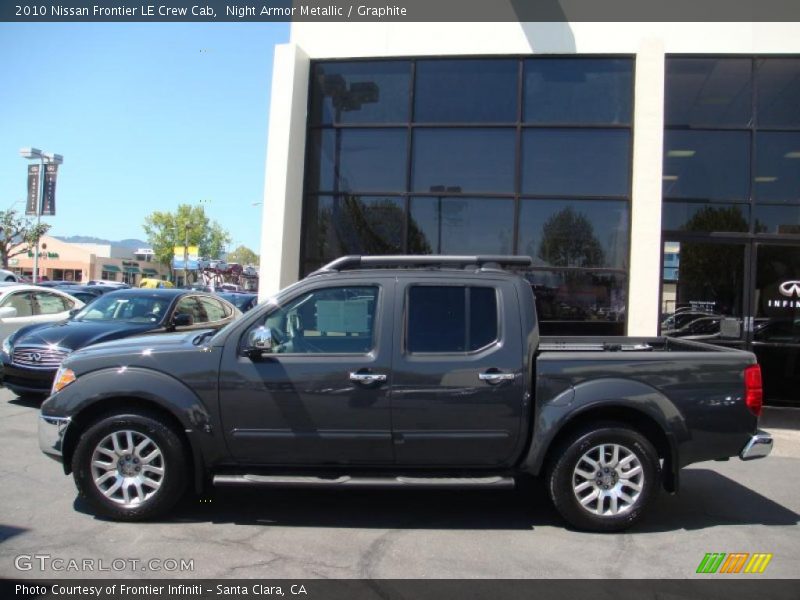 Night Armor Metallic / Graphite 2010 Nissan Frontier LE Crew Cab