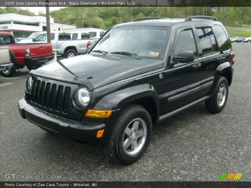 Black Clearcoat / Medium Slate Gray 2005 Jeep Liberty Renegade 4x4