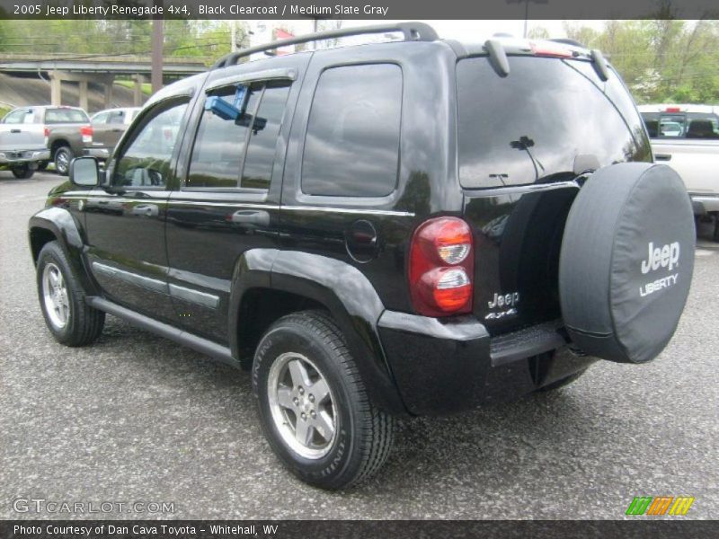 Black Clearcoat / Medium Slate Gray 2005 Jeep Liberty Renegade 4x4