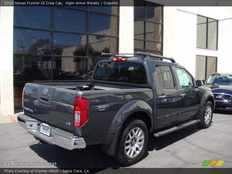 Night Armor Metallic / Graphite 2010 Nissan Frontier LE Crew Cab