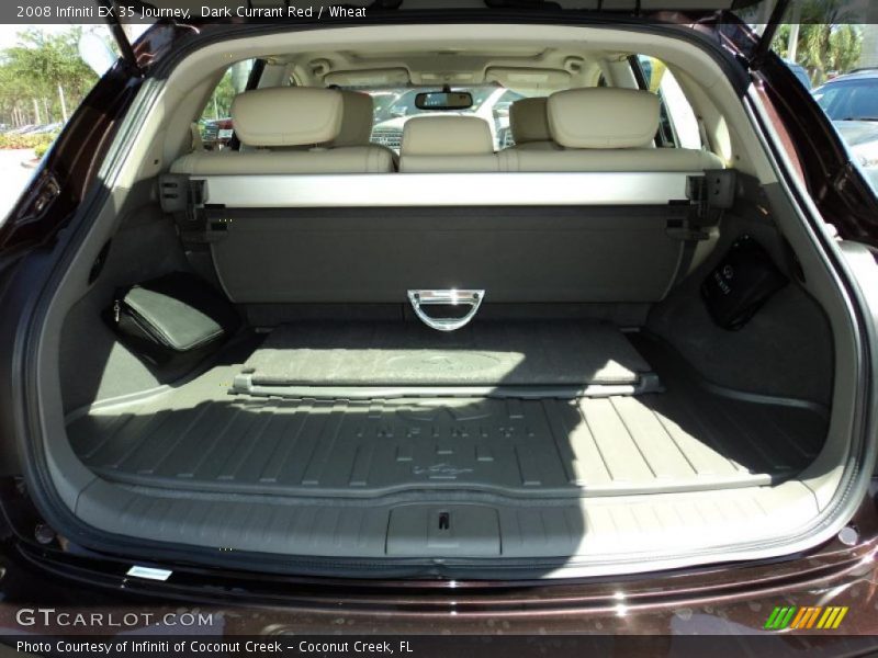 Dark Currant Red / Wheat 2008 Infiniti EX 35 Journey