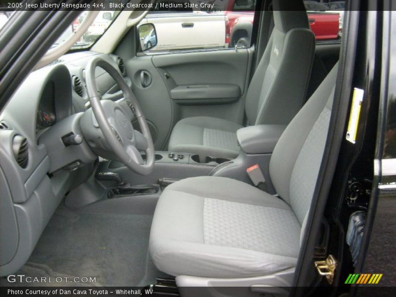Black Clearcoat / Medium Slate Gray 2005 Jeep Liberty Renegade 4x4