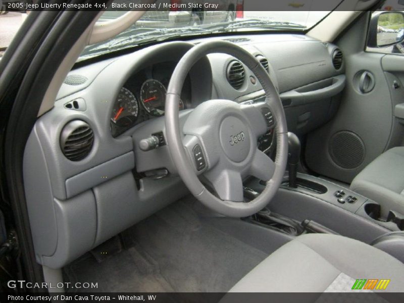 Black Clearcoat / Medium Slate Gray 2005 Jeep Liberty Renegade 4x4