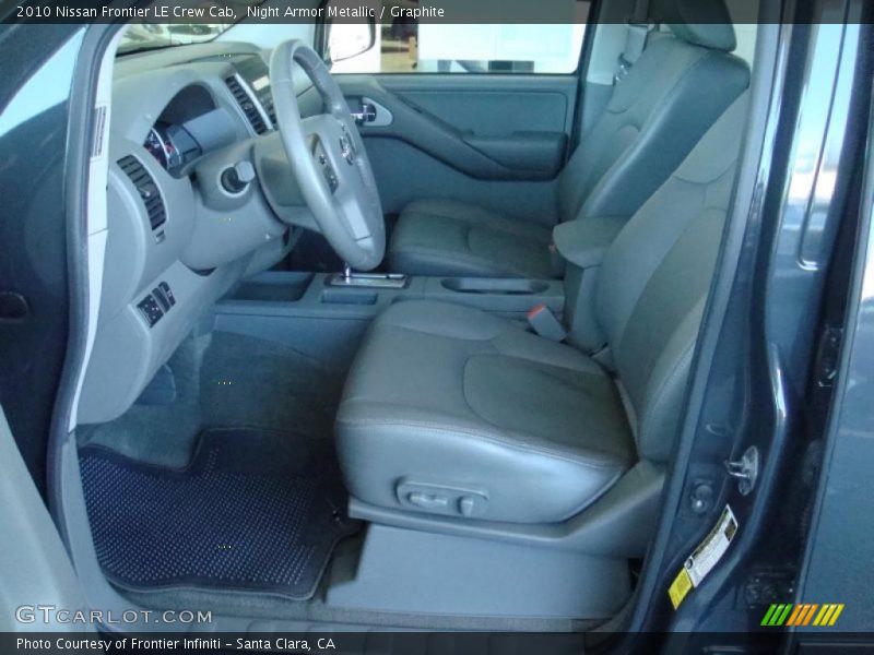 Night Armor Metallic / Graphite 2010 Nissan Frontier LE Crew Cab