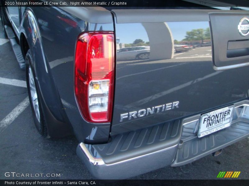 Night Armor Metallic / Graphite 2010 Nissan Frontier LE Crew Cab