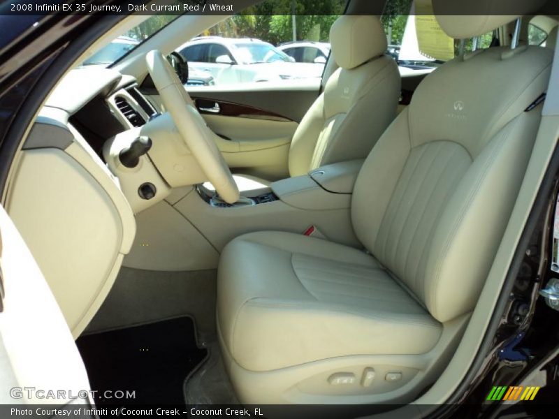 Dark Currant Red / Wheat 2008 Infiniti EX 35 Journey