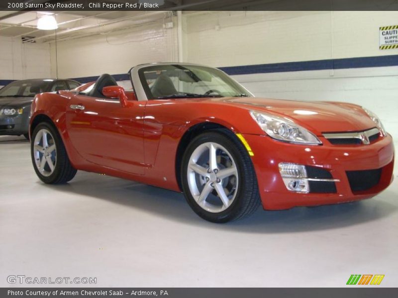 Chili Pepper Red / Black 2008 Saturn Sky Roadster