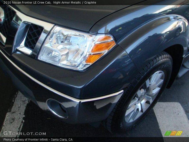 Night Armor Metallic / Graphite 2010 Nissan Frontier LE Crew Cab
