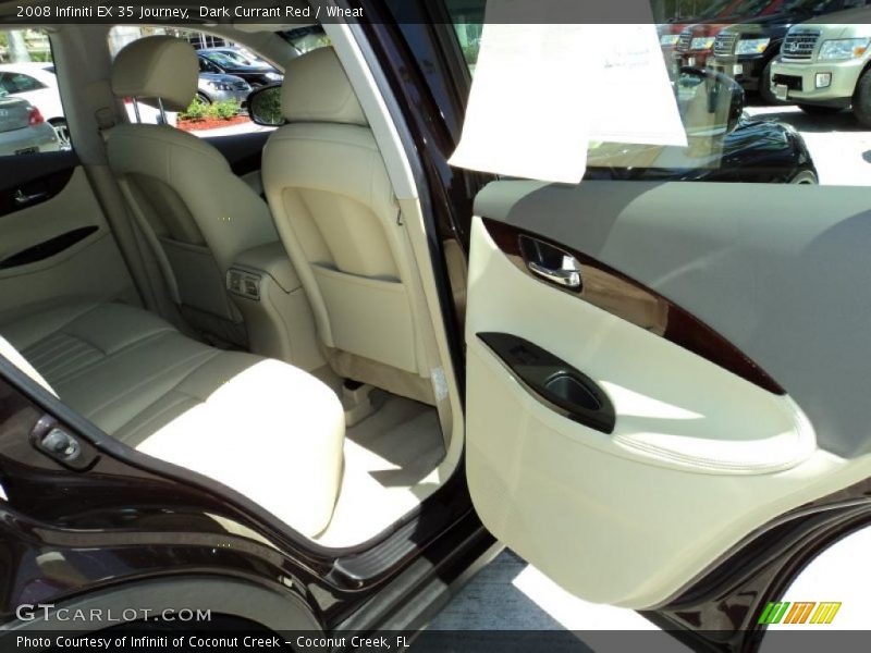 Dark Currant Red / Wheat 2008 Infiniti EX 35 Journey