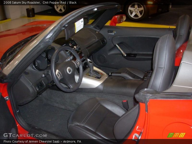 Chili Pepper Red / Black 2008 Saturn Sky Roadster