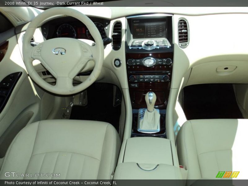 Dark Currant Red / Wheat 2008 Infiniti EX 35 Journey