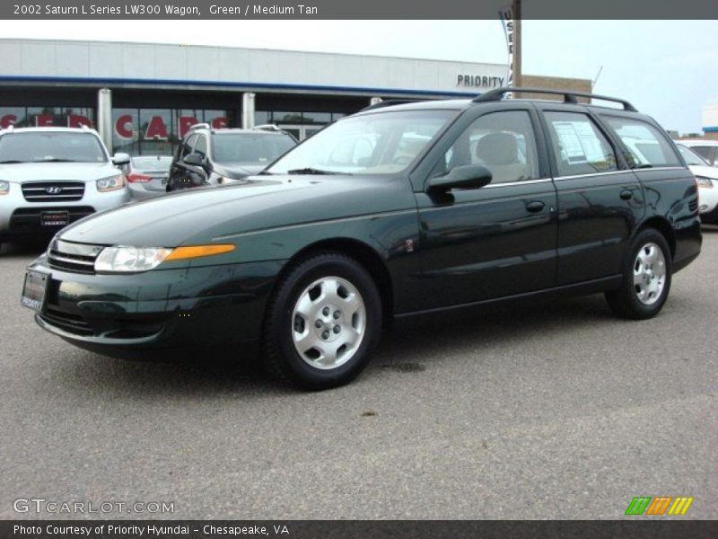 Green / Medium Tan 2002 Saturn L Series LW300 Wagon