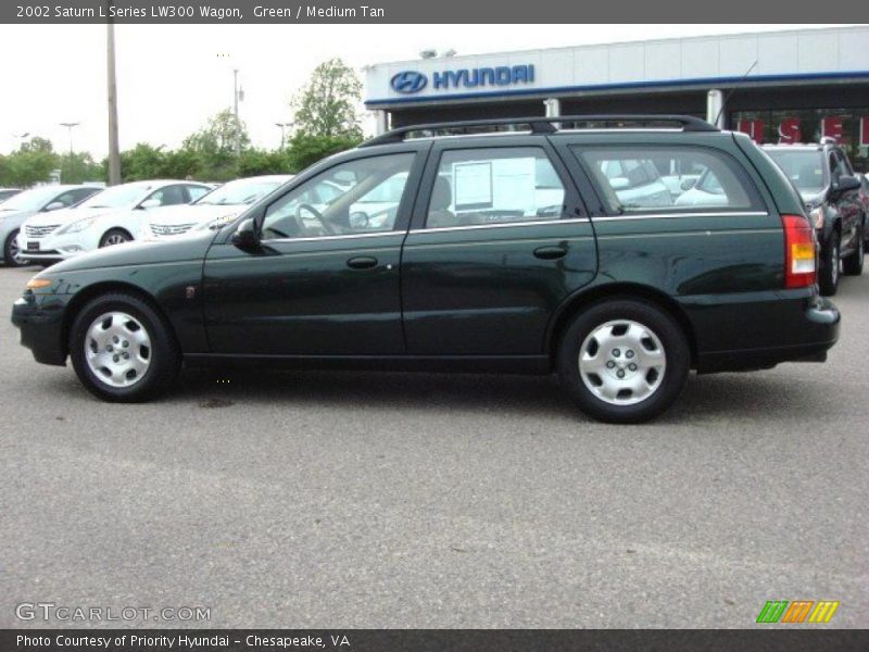 Green / Medium Tan 2002 Saturn L Series LW300 Wagon