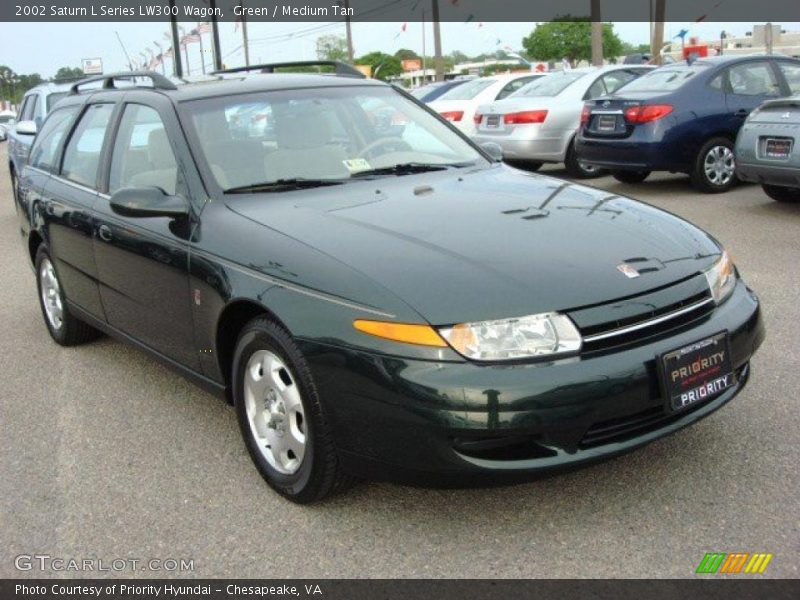 Green / Medium Tan 2002 Saturn L Series LW300 Wagon