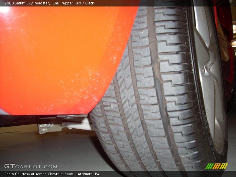 Chili Pepper Red / Black 2008 Saturn Sky Roadster