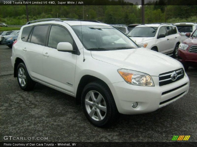 Super White / Ash 2008 Toyota RAV4 Limited V6 4WD