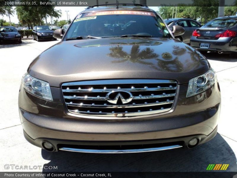 Beryllium 16 Metallic / Brick 2008 Infiniti FX 35