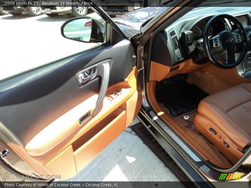 Beryllium 16 Metallic / Brick 2008 Infiniti FX 35