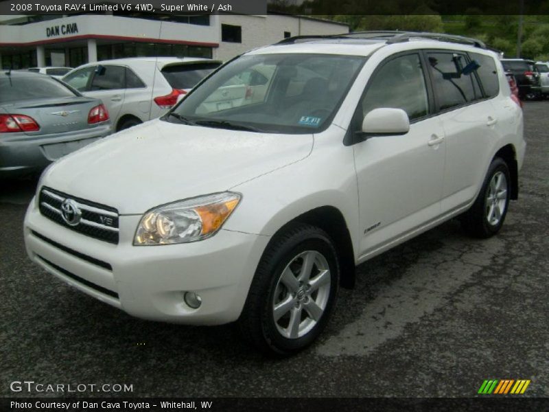 Super White / Ash 2008 Toyota RAV4 Limited V6 4WD