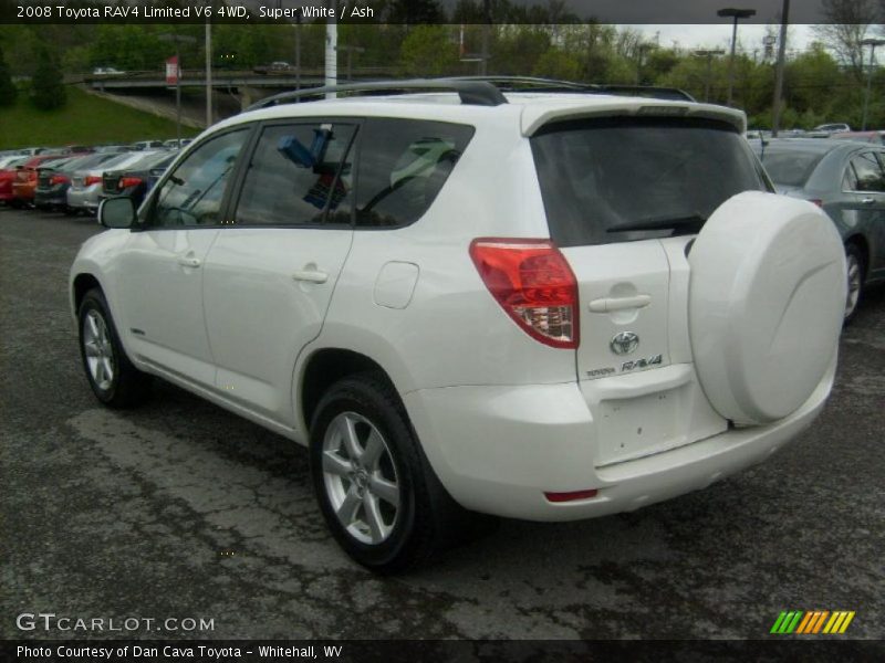 Super White / Ash 2008 Toyota RAV4 Limited V6 4WD