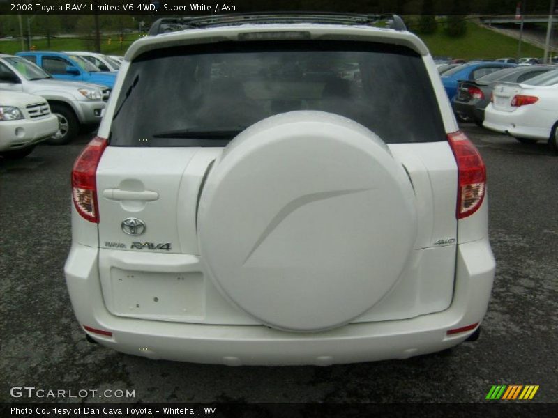 Super White / Ash 2008 Toyota RAV4 Limited V6 4WD