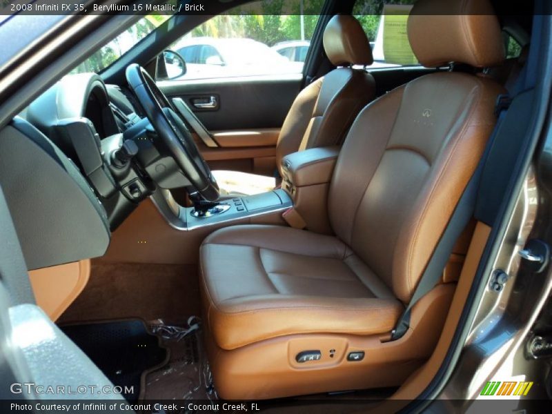 Beryllium 16 Metallic / Brick 2008 Infiniti FX 35