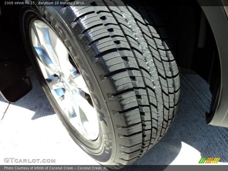 Beryllium 16 Metallic / Brick 2008 Infiniti FX 35