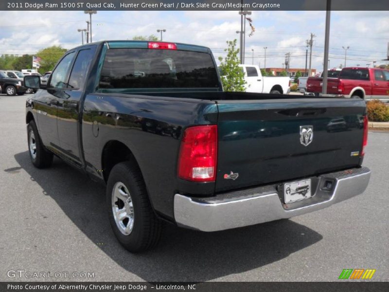 Hunter Green Pearl / Dark Slate Gray/Medium Graystone 2011 Dodge Ram 1500 ST Quad Cab