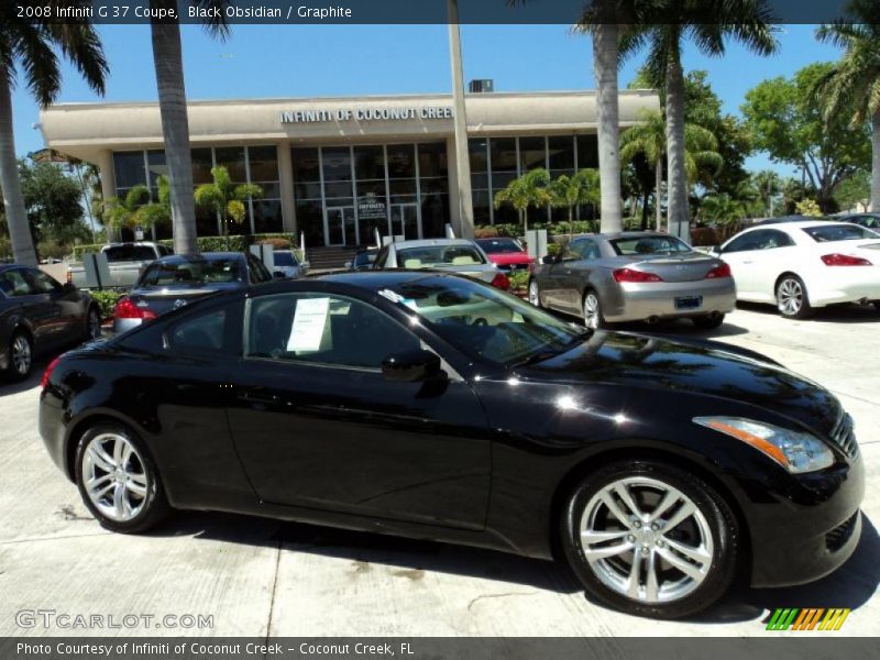 Black Obsidian / Graphite 2008 Infiniti G 37 Coupe