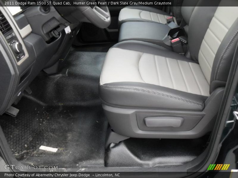 Hunter Green Pearl / Dark Slate Gray/Medium Graystone 2011 Dodge Ram 1500 ST Quad Cab