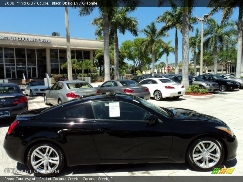 Black Obsidian / Graphite 2008 Infiniti G 37 Coupe