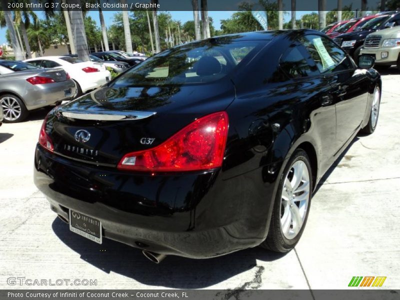 Black Obsidian / Graphite 2008 Infiniti G 37 Coupe