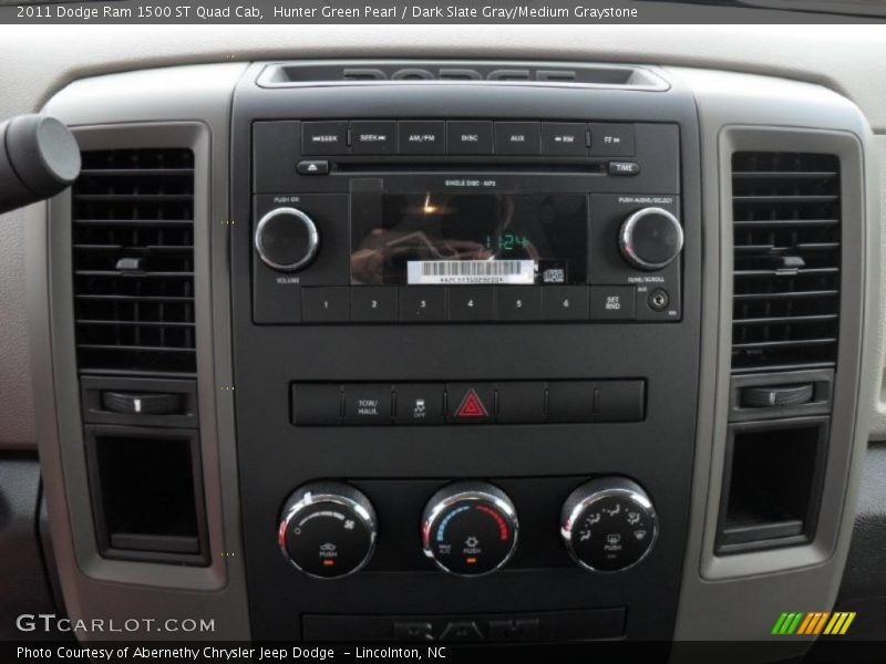 Hunter Green Pearl / Dark Slate Gray/Medium Graystone 2011 Dodge Ram 1500 ST Quad Cab