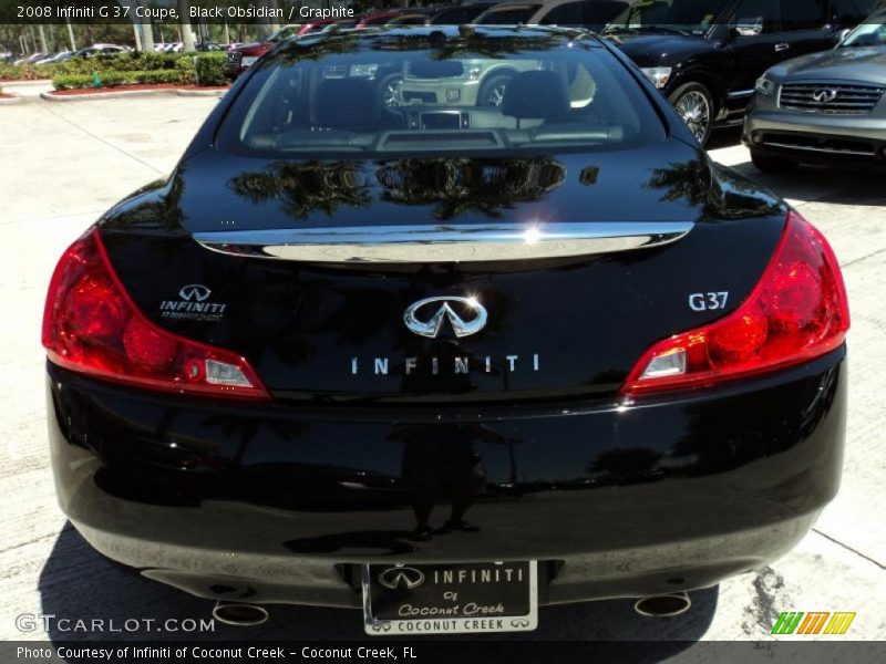 Black Obsidian / Graphite 2008 Infiniti G 37 Coupe