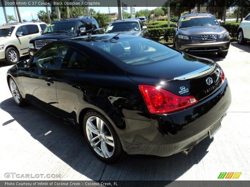 Black Obsidian / Graphite 2008 Infiniti G 37 Coupe