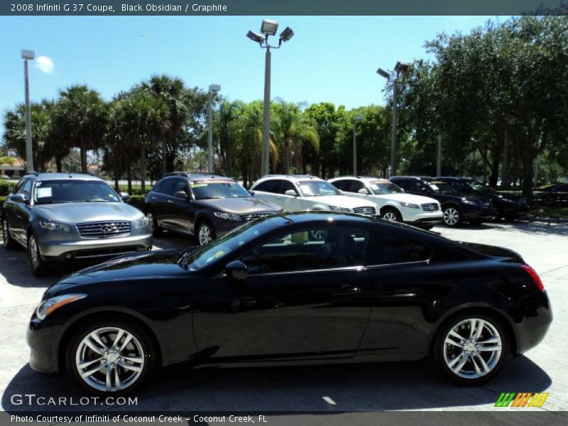 Black Obsidian / Graphite 2008 Infiniti G 37 Coupe