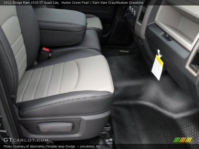 Hunter Green Pearl / Dark Slate Gray/Medium Graystone 2011 Dodge Ram 1500 ST Quad Cab