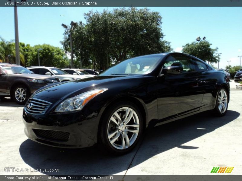Black Obsidian / Graphite 2008 Infiniti G 37 Coupe