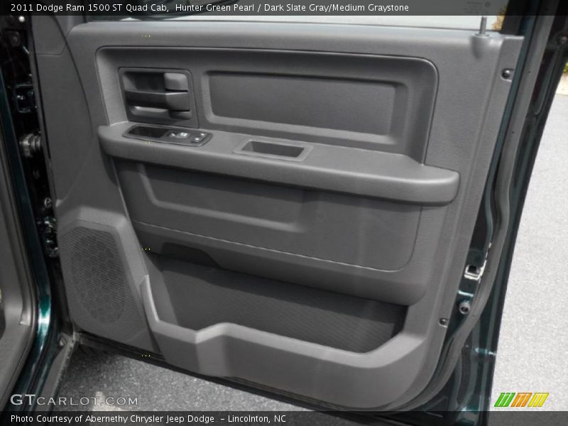 Hunter Green Pearl / Dark Slate Gray/Medium Graystone 2011 Dodge Ram 1500 ST Quad Cab