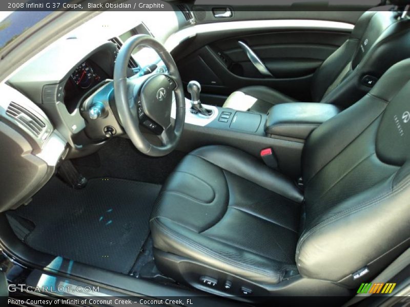 Black Obsidian / Graphite 2008 Infiniti G 37 Coupe