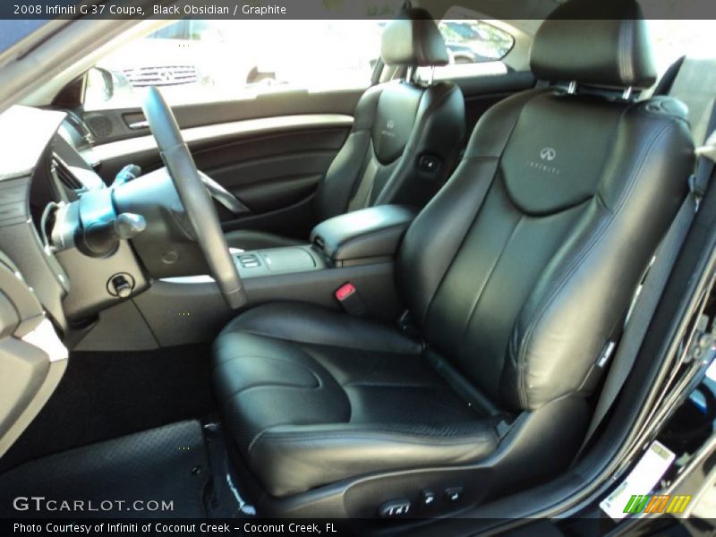 Black Obsidian / Graphite 2008 Infiniti G 37 Coupe