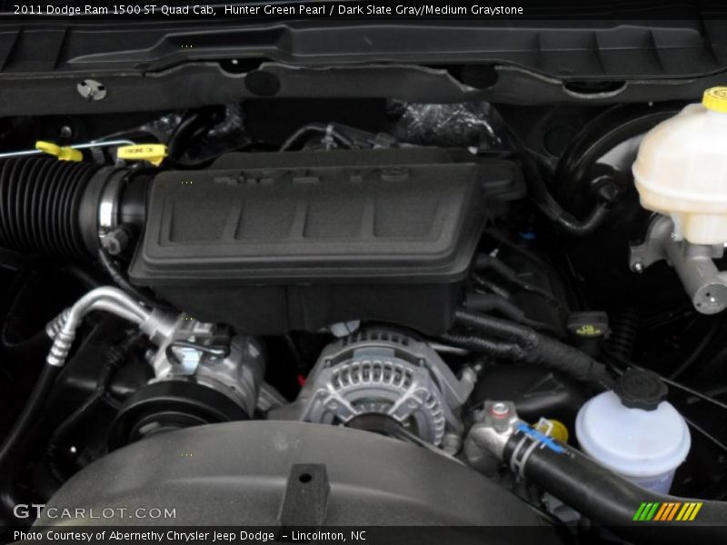 Hunter Green Pearl / Dark Slate Gray/Medium Graystone 2011 Dodge Ram 1500 ST Quad Cab
