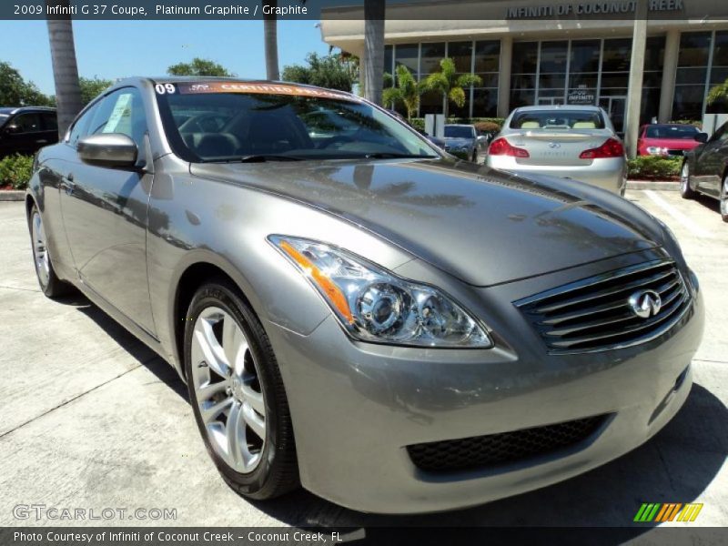 Platinum Graphite / Graphite 2009 Infiniti G 37 Coupe